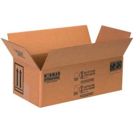 BOX PACKAGING Haz Mat Boxes For Two 1 Qt. Paint Cans, 10-1/4"L x 5-1/8"W x 6-3/16"H, Kraft, 25/Pack HAZ1042